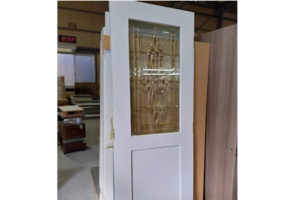 特注:岡山県M様 ステンドグラス入りリビングドア 特注:岡山県M様 ステンドグラス入りリビングドア