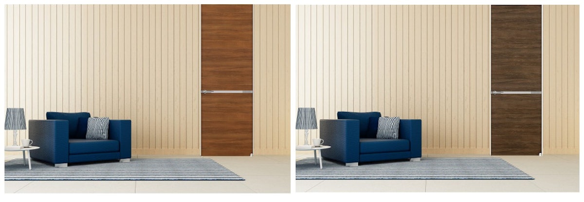 片開きドア 木製ドア オーダードア 室内ドア ドア選び ドアの選び方 ドアの注文 プレート入りドア かっこいいドア ドアのデザイン 扉のオーダー おしゃれなドア