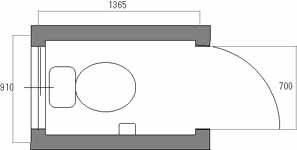トイレのドアでくつろぎ空間を演出 トイレのドアでくつろぎ空間を演出